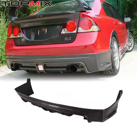 For Honda 2007-2011 Civic Type-R FD2 Mu RR-Style Carbon Fiber Rear Lip Diffuser