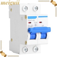 MEIGUII 2P Circuit Breaker, 2P 400V AC DZ47-63 Circuit Breaker, Durable 25A/40A/50A/63A Miniature Ci