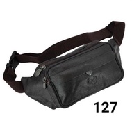 Pouch Bag Leather Waist Bag Waterproof Beg Pinggang Beg Lelaki Beg