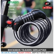 [SG SELLER] JinJian Bicycle number lock chain lock cable lock 5 Digit combine lock