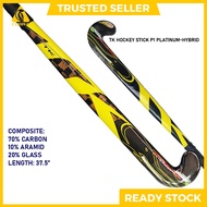 TK Hockey Stick P1 PLATINUM Hybrid 37.5" (70% C + 10% A + 20% Glass)