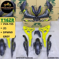 (STICKER TANAM/AIRBRUSH) RAPIDO COVER SET YAMAHA Y16 Y16ZR VVA-155 (2) DPMN9 GREY