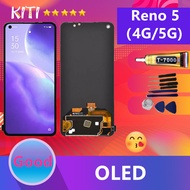 (OLED)(จอแท้ )OPPO หน้าจอ Reno 5 (4G/5G) หน้าจอ LCD พร้อมทัชสกรีน - oppo Reno 5 (4G/5G) (สามารถสแกนด