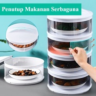 Dapur Penutup Bekas Makanan Serbaguna Kitchen Storage Food Cover Transparent Tier Rack Food Insulati