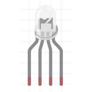 Common Cathode LED 5MM RGB (4 pins)  [2pcs]