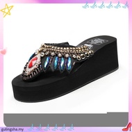❤️ 2025  sandal perempuan plus size kasut bata wanita[Super 2000 HTK] Diamond Flip Flops Women's Sum