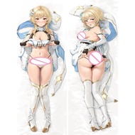 Genshin Impact Lumine Cosplay Hugging Body Pillow Case Dakimakura Otaku Throw Pillow Cover Pillow Ca