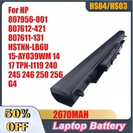 HS04 HS03 Laptop Battery for HP 807956-001 807612-421 807611-131 HSTNN-LB6U 15-AY039WM 14 17 TPN-I11