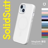RHINOSHIELD 犀牛盾 iPhone 15 Plus 6.7吋 SolidSuit MagSafe兼容 超強磁吸手機保護殼(經典防摔背蓋殼)鈷藍