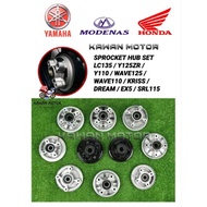 Sprocket Hub Set/Clutch HUB Standard Wave110 Wave125 Wave100 Dream Ex5 Y80 Y100 Y110 Rxz Kriss Y125z