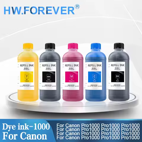 Dye Ink PFI-1000 PFI1000 Refill Ink Kit For Canon image PROGRAF PRO-1000 PRO1000 PRO 1000 Printer 50