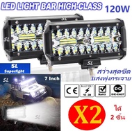 + ราคาโปร เเพ็คคู่ +LED Light Bar Combo 120 W 12-24 V ไฟรถยนต์ เเสงขาว สว่างตาเเตก คุณภาพเยี่ยม ใช้เป็นโคมไฟหน้ารถ ไฟ led ติดรถยนต์ ไฟหน้ารถ ไฟท้าย ไฟเลี้ยว สำหรับติดไฟรถมอไซต์ มอเตอร์ไซต์ รถยนต์ รถบรรทุก ATV บิ๊กไบค์ รถไฟฟ้า จำนวน 1 ชิ้น