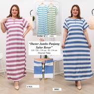 Daster Panjang Busui Sleting Motif Big Salur ( Real Pick ) Bahan Voxy Spandek Premium Size XXL Ukura
