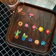 【迷你燙貼/胸章 | 植物系列 】 仙人掌 太陽花 楓葉 椿花