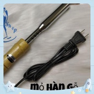 Wood handle soldering iron 75w and 80w flat tip soldering iron 75w and 80w