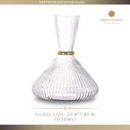 Dining Vaisselle ชุดแก้ว Imperium Gold หรูหราพร้อมลายทอง Tumbler Champagne Flute Wine Goblet Highbal