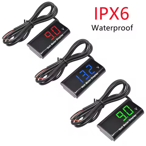 DC 8-18V Digital Voltmeter 12V Car Voltage Meter Volt Tester Lead Acid Battery Capacity Tester Panel