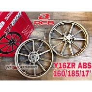 Sport Rim Y16ZR ABS RCB SP800 160/185/17' Yamaha Y15ZR Y15 Ysuku Gloss Black Dark Bronze Accessories