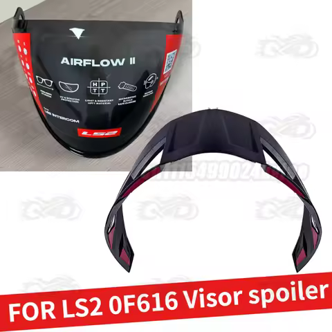 LS2 Motorcycle Half Helmet OF616 Original Lens Black Lens Spoiler Suitable for LS2 OF616 AIRFLOW II 