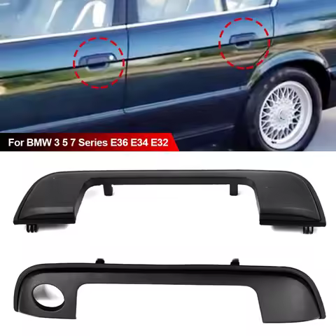 2/4pcs Car Door Handle Exterior Kit Exterior Kit Shell with Seal for BMW E36 E34 E32 3 5 7 Series 51