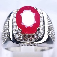 Natural Punkish Red Ruby Burma Asli