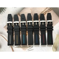 [HCM] Silicone Rubber Replacement Strap 20mm 22mm 21mm For Rolex Watches with free pin and strap rep