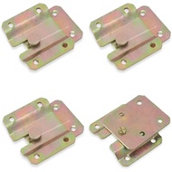 Iron Color Plating 4 Pcs Modern Wall Mounted Hooks, 2.36x1.97 & 2.16x1.77 Inches, 20 Lbs Max Weight,