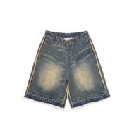 HADES Groovy Wash Jean Shorts - Genuine HADES Brand - unisex short jeans