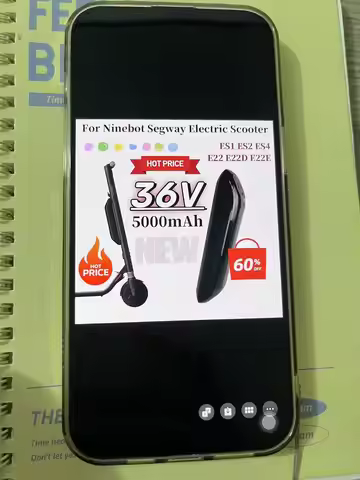 36V 5000mAh External Battery For Ninebot Segway ES1 ES2 ES4 E22 E22D E22E Smart Electric Scooter Acc