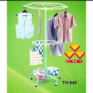 [HAOY Department Store] TKTT 3v Hexagon Clothes Drying Rack Super Hanger Indoor Outdoor Penyidai Baju Ampaian Pakaian Serbaguna