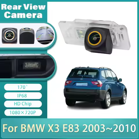 1080P Rear View Camera For BMW X3 E83 2003~2008 2009 2010 CCD Night Vision Reverse Camera license Pl