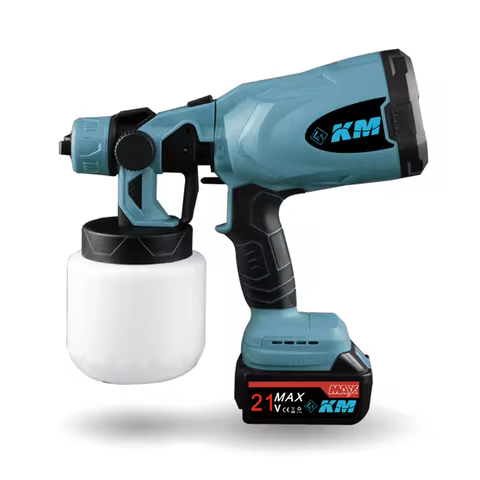 JH Cordless Electric Spray Gun Portable Home Decoration Paint Sprayer Latex Paint Spray Gun for 21V