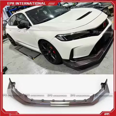 Car Accessories Fit for Honda Civic Type-R FL5 EPA Design S Type Front Lip - 1 Piece Bumper Diffuser