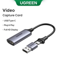 【NEW-IN】UGREEN Video Capture Card 4K HDMI to USB/Type-C HDMI Video Grabber Box for Xbox Camera DVD L