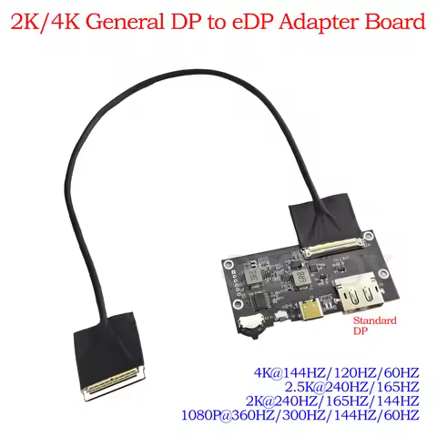2K/4K DP to EDP Driver Board 2K144Hz/165Hz/240Hz Portable Monitor Driver Board DIY Laptop Display