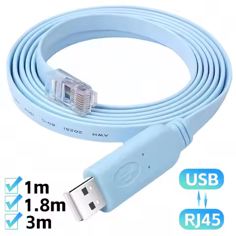 USB RJ45 Console Cable Network Debugging Serial Adapter for Router Switch AP Firewall Config Chip Wi