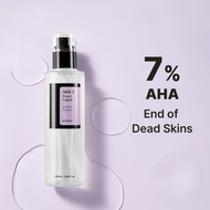 Cosrx AHA 7 Whitehead Power Liquid 100 มล., AHA 7%, น้ําผลไม้แอปเปิ้ล 78%, ผลิตภัณฑ์ดูแลสิวหัวขาว ทุ