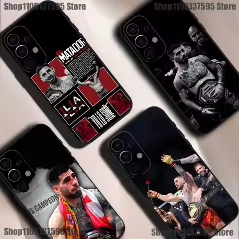 I-Ilia Fighting T-Topuria Phone Case For Samsung S25,S24,S21,S22,S23,S30,Ultra,S20,Plus,Fe,Lite,5G B