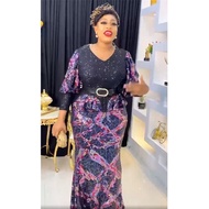 Halloween Luxury Sequin Evening Dresses Women Plus Size African Wedding Party Long Dress Turkey Outf