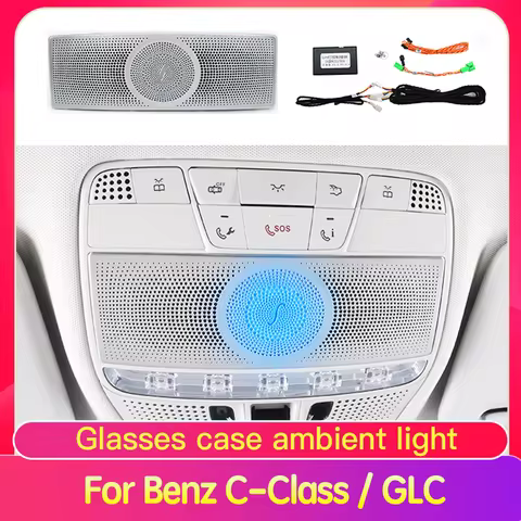 For Mercedes-Benz C-Class S-Class E-Class GLC W213 W222 W205 X253 Glasses Case 7/64 Colors Car Ceili