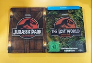 侏羅紀公園 1 & 2  珍藏鐵盒版 藍光 Blu-ray
