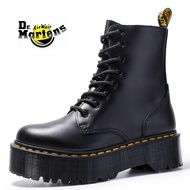 Dr Martens เครื่องฟอกอากาศ Bot Modis ดำ1058แพลตฟอร์มด้านล่างหนา8หลุมรองเท้าบูท Martin ขนาด35-44สำหรั
