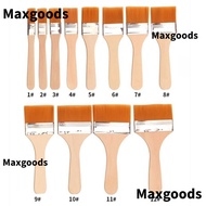 MAXGOODS Hair Painting Brush, Wood Handles Practical Oil Paint Brush,  Watercolor Paint Drawing Mult