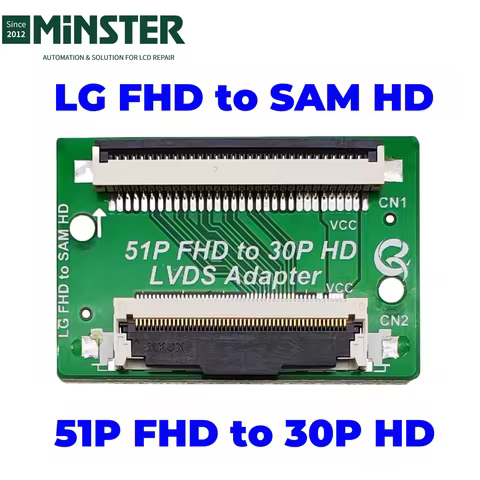 For LG 51 Pin FHD to Samsung 30 Pin HD LVDS Converter Adapter Board Card Plate LCD LED TV Screen Pan