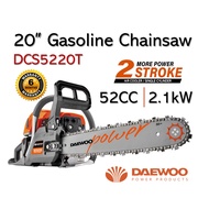 Daewoo DCS5220T 20" 2 Stroke Gasoline Chainsaw ( 52CC ) With Guide Bar &amp; Chain