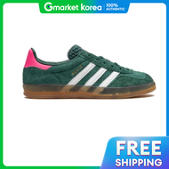 adidas | รองเท้าผ้าใบ Adidas สำหรับผู้ชายและผู้หญิง สีเขียว Gazelle Indoor College น้ำหนักเบา สวมใส่