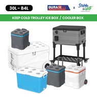 Duramax Keep Cold Ice Box / Cooler Box With Wheels / Trolley Ice Box (30L/ 35L /45L/ 46L)
