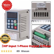 Inverter VARIABLE MOTOR 2.2KW 3HP INPUT 1-PHASE OUTPUT 3phase 380v ORIGINAL