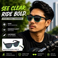 FRGSKN RNG PRIZM Sunglasses Cermin Mata UV400 Black Lense Frame green 2tone