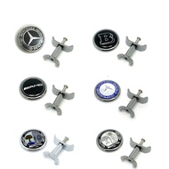 45mm metal Car Hood bonnet logo for Mercedes Benz Vertical stand emblem change to Horizontal badge F